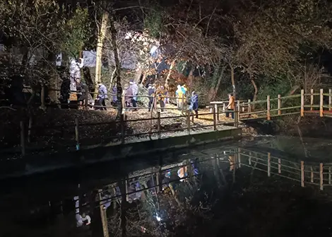 Accensione dell'illuminazione del Presepe